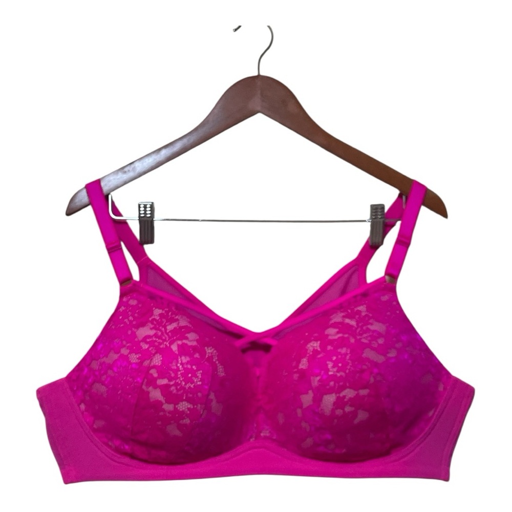 Torrid XO Plunge Push Up Padded Bra | 48B | Fuchsia - Picture 2 of 6